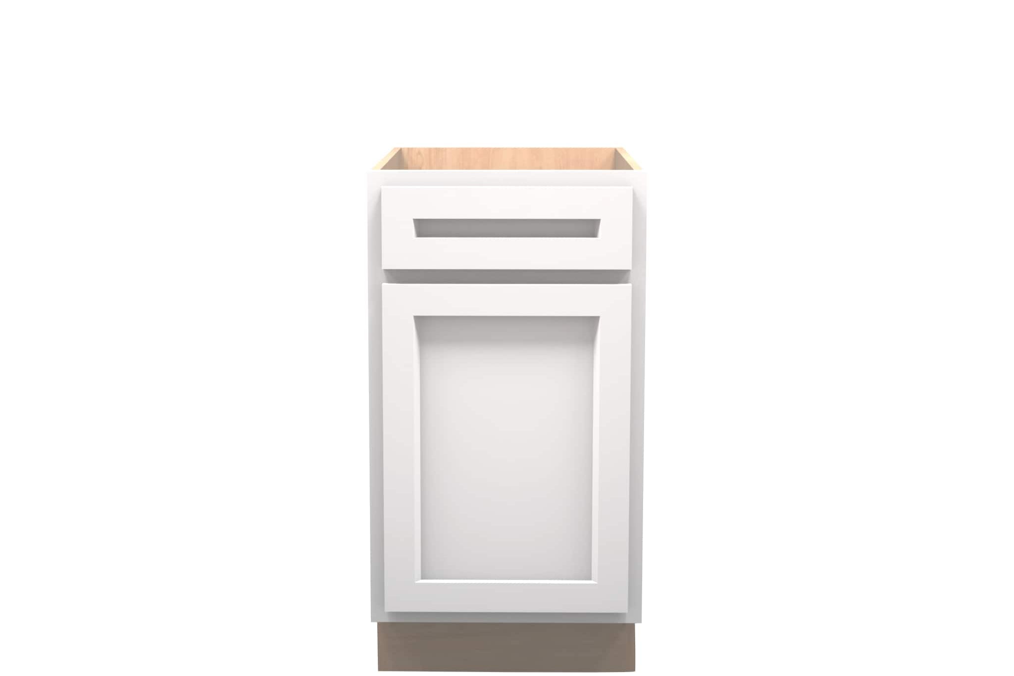 American Made Shaker RTA VB18 Vanity Base Cabinet-White