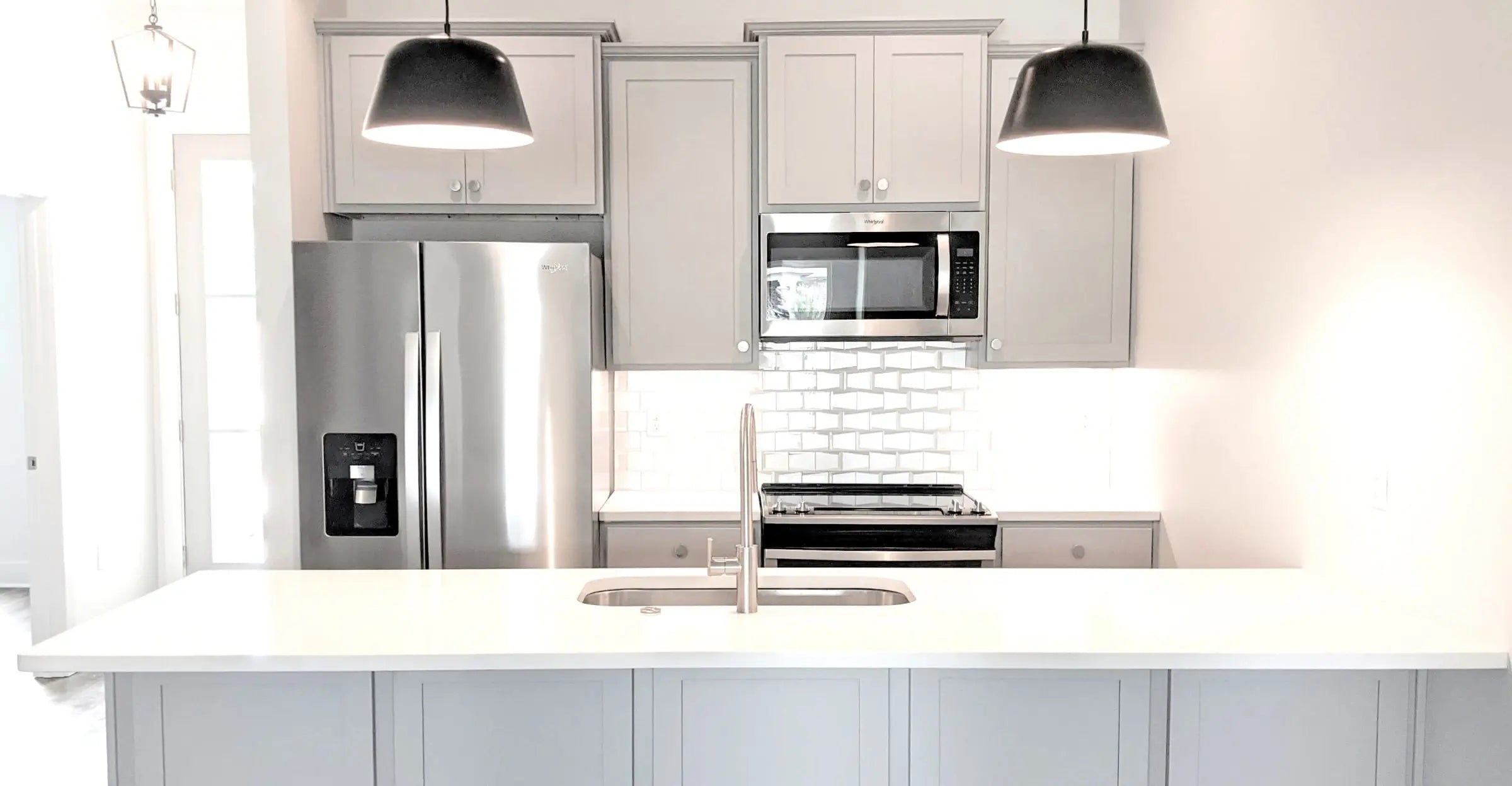 Lite Gray Shaker Cabinets