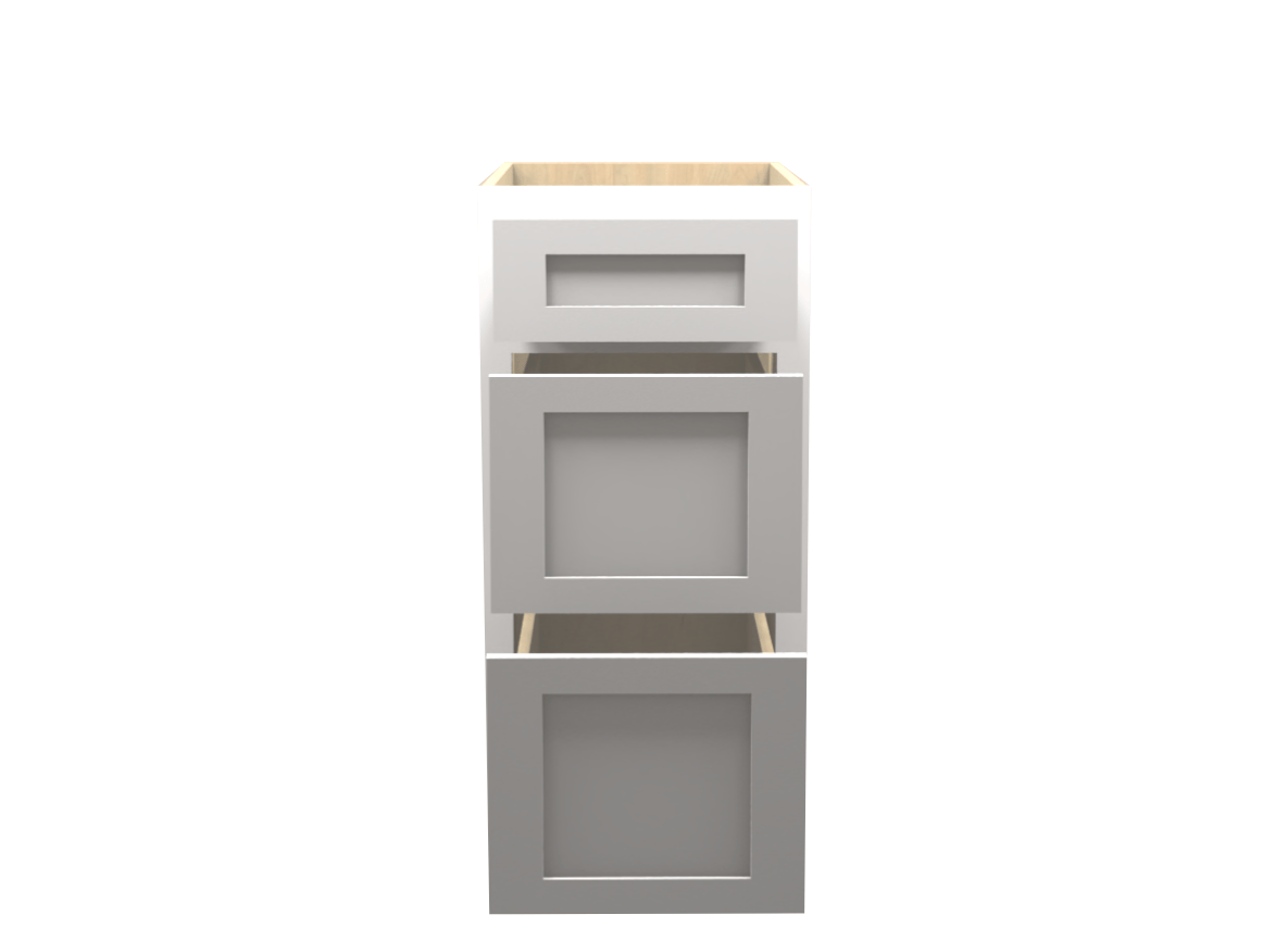 White Shaker Drawer Base Cabinet 15