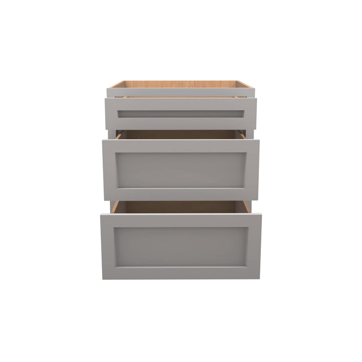 American Made -DB27 Drawer Base Cabinet-Light Grey
