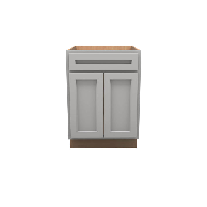 American Made Shaker RTA SB24 Sink Base Cabinet-Light Gray