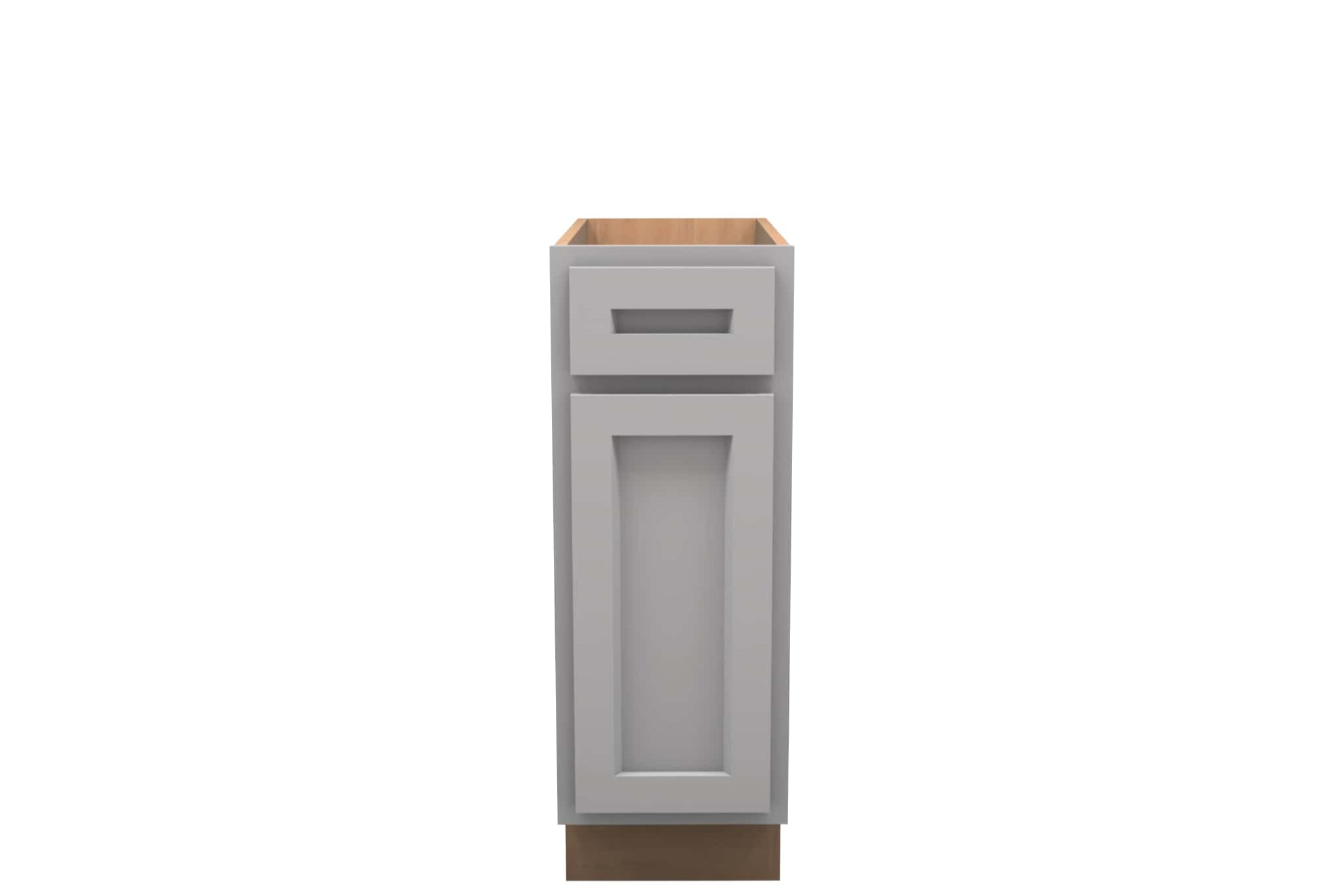 American Made Shaker RTA VB12 Vanity Base Cabinet-Light Gray