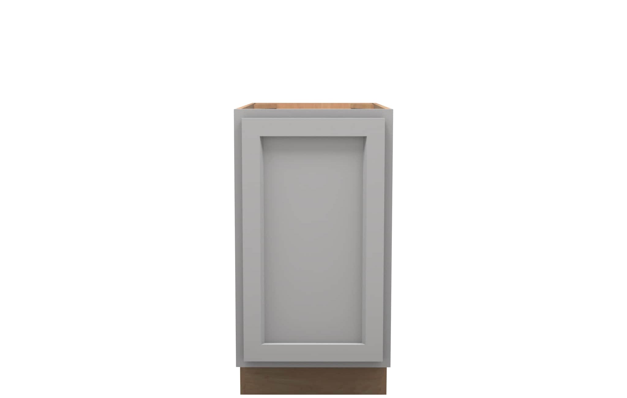 American Made Shaker RTA VB18FHD Vanity Full Height Door Base Cabinet-Light Gray