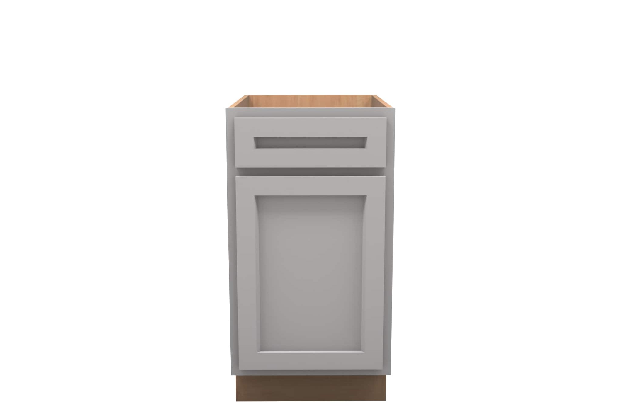 American Made Shaker RTA VB21 Vanity Base Cabinet-Light Gray