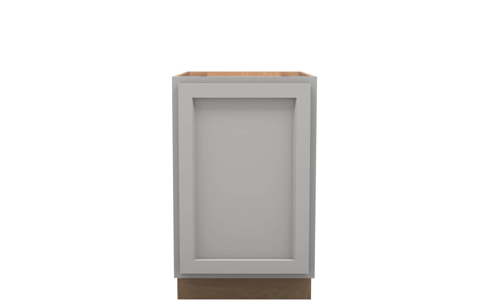 American Made Shaker RTA VB21FHD Vanity Full Height Door Base Cabinet-Light Gray