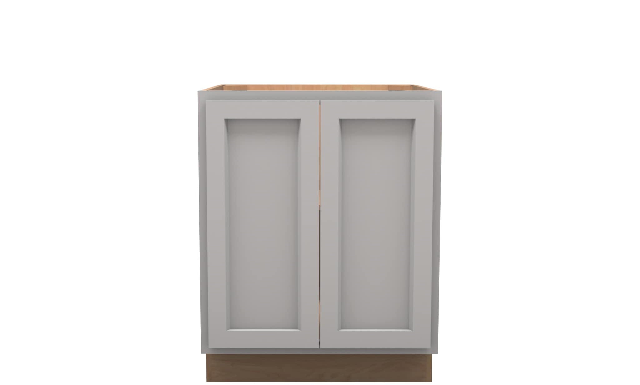 American Made Shaker RTA VB27FHD Vanity Full Height Door Base Cabinet-Light Gray