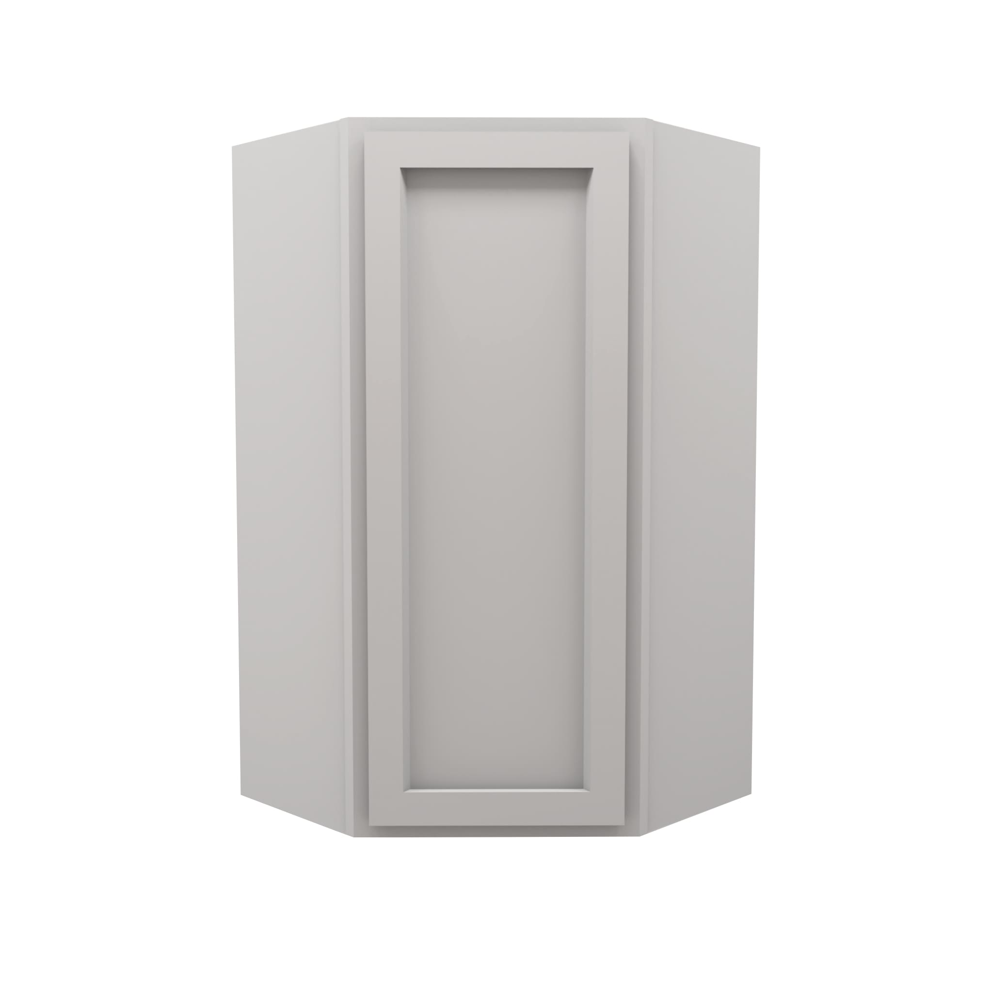 American Made Shaker RTA WDC2442 Wall Diagonal Corner Cabinet-Light Gray