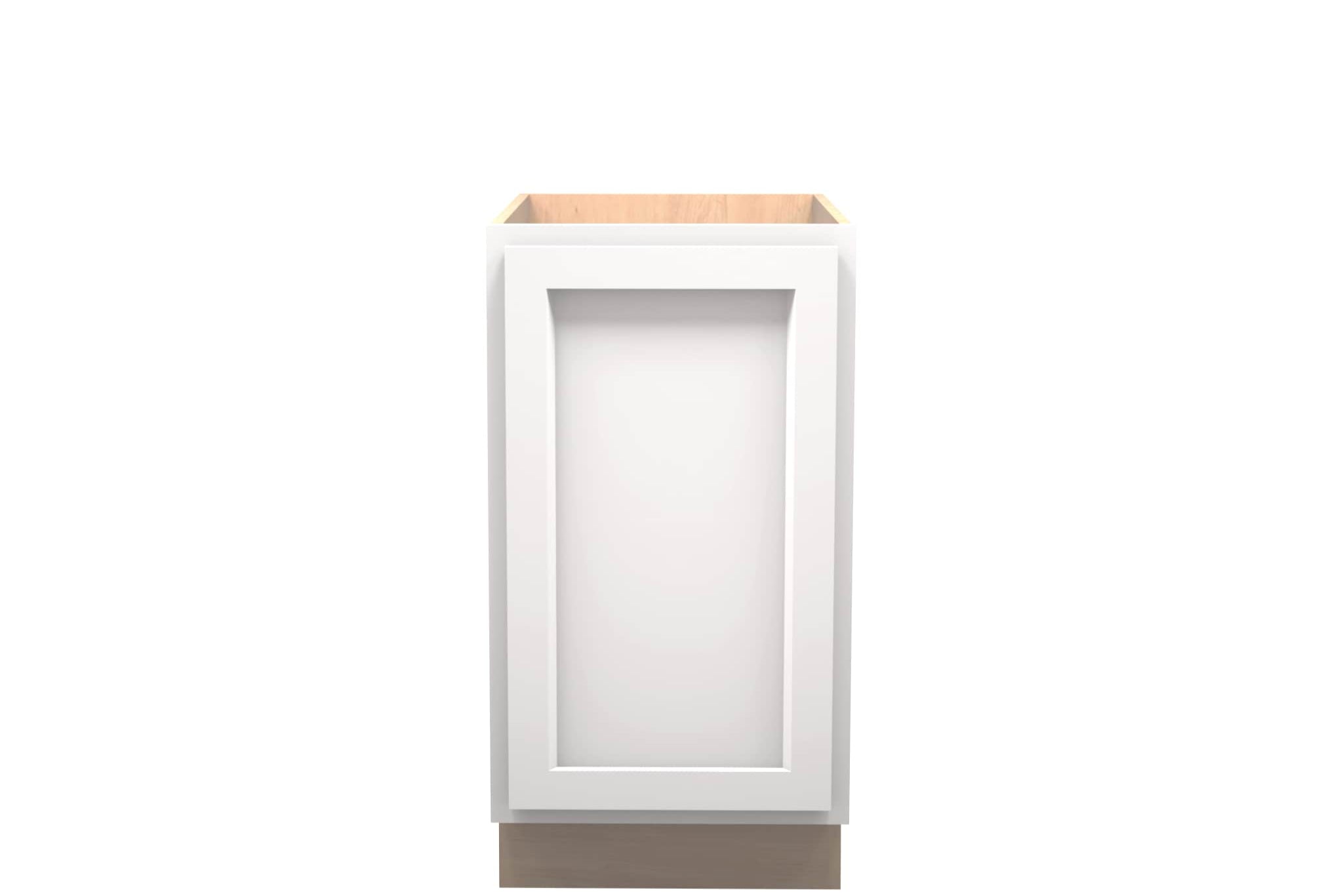 American Made Shaker RTA VB18FHD Vanity Full Height Door Base Cabinet-White