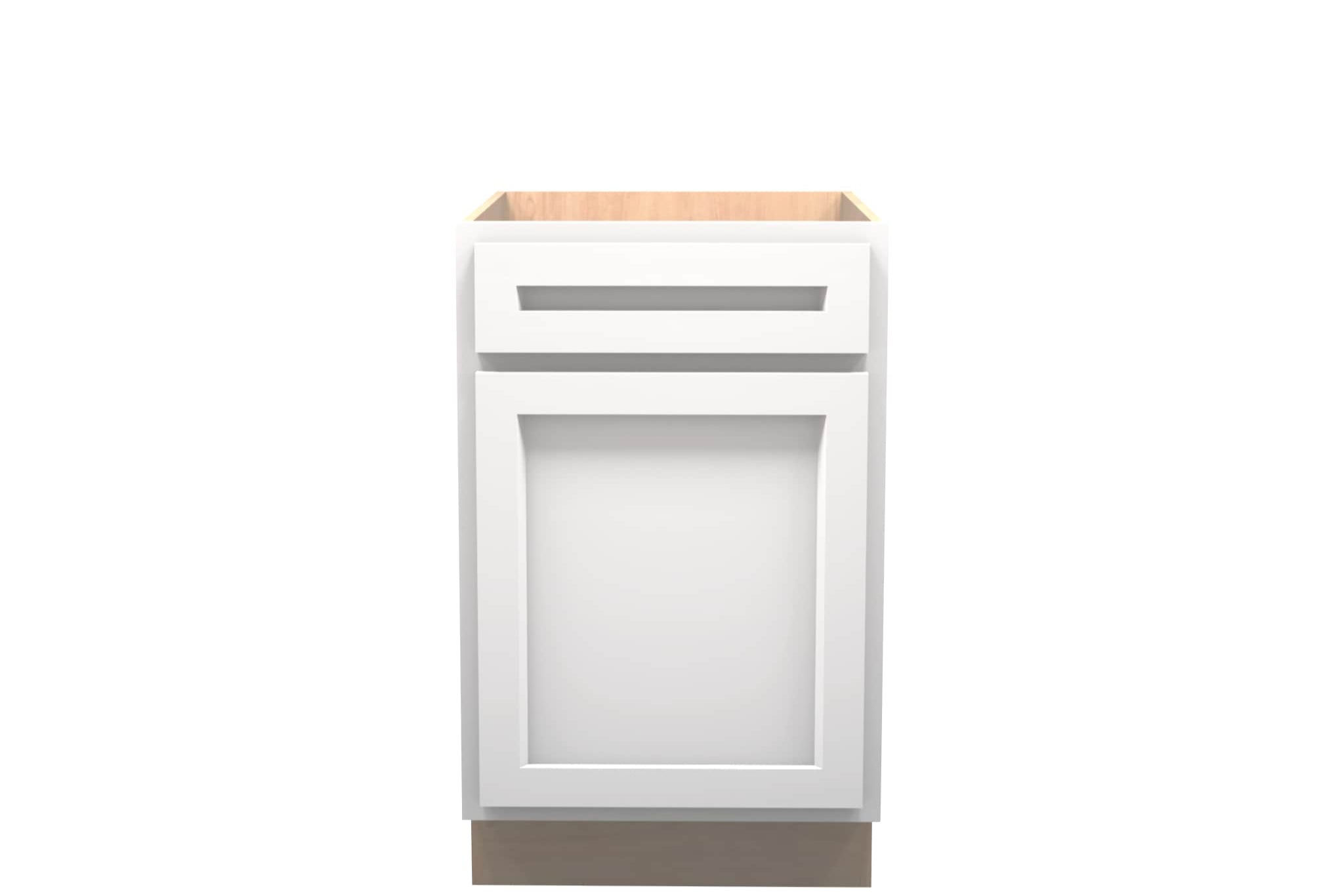 American Made Shaker RTA VB21 Vanity Base Cabinet-White