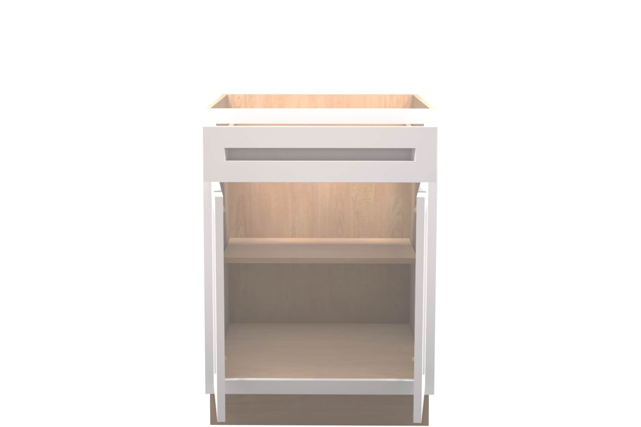 American Made Shaker RTA VB24 Vanity Base Cabinet-White