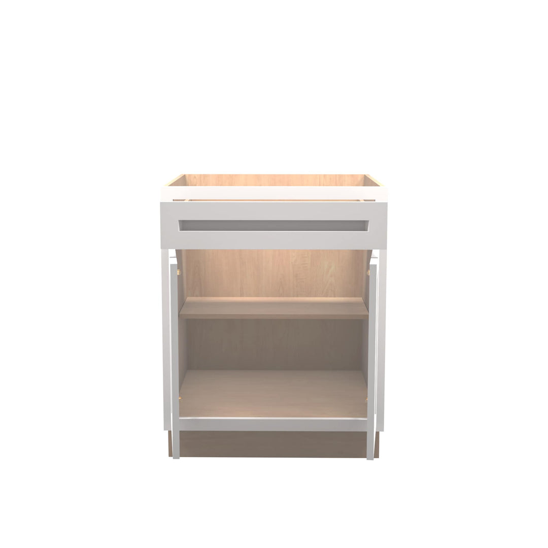 American Made Shaker RTA VB27 Vanity Base Cabinet-White