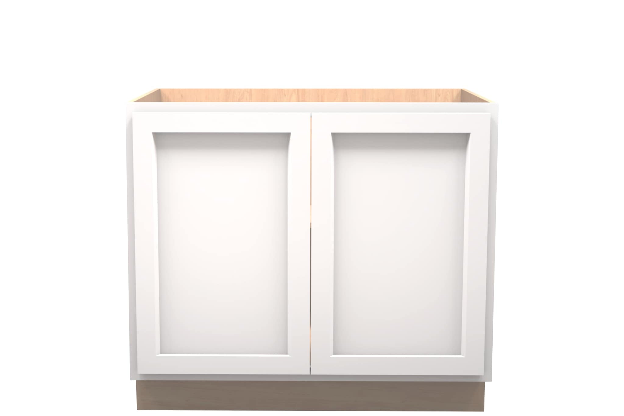 American Made Shaker RTA VB36FHD Vanity Full Height Door Base Cabinet-White