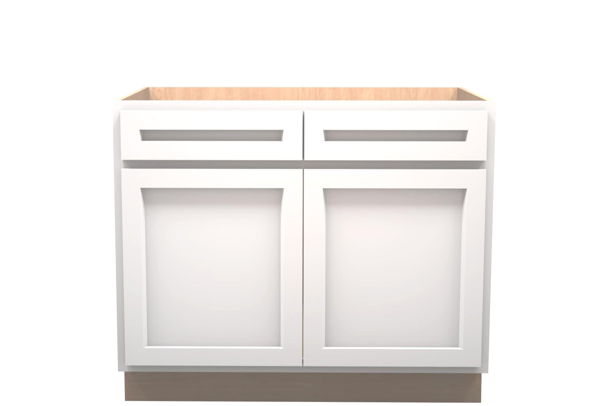 American Made Shaker RTA VB42 Vanity Base Cabinet-White