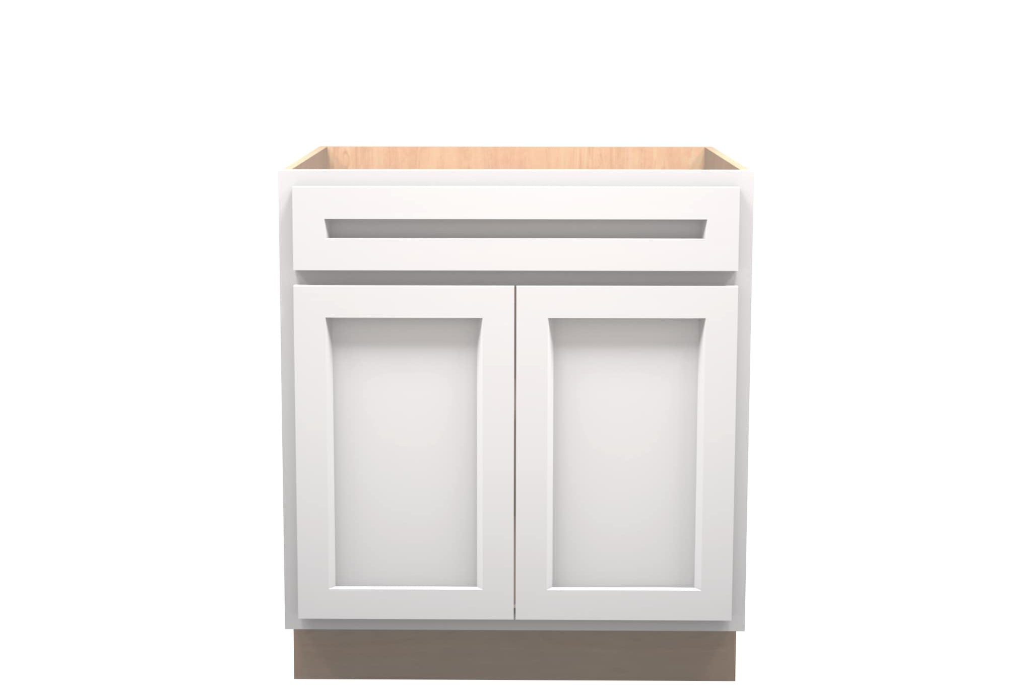 American Made Shaker RTA VSB30 Vanity Sink Base Cabinet-White