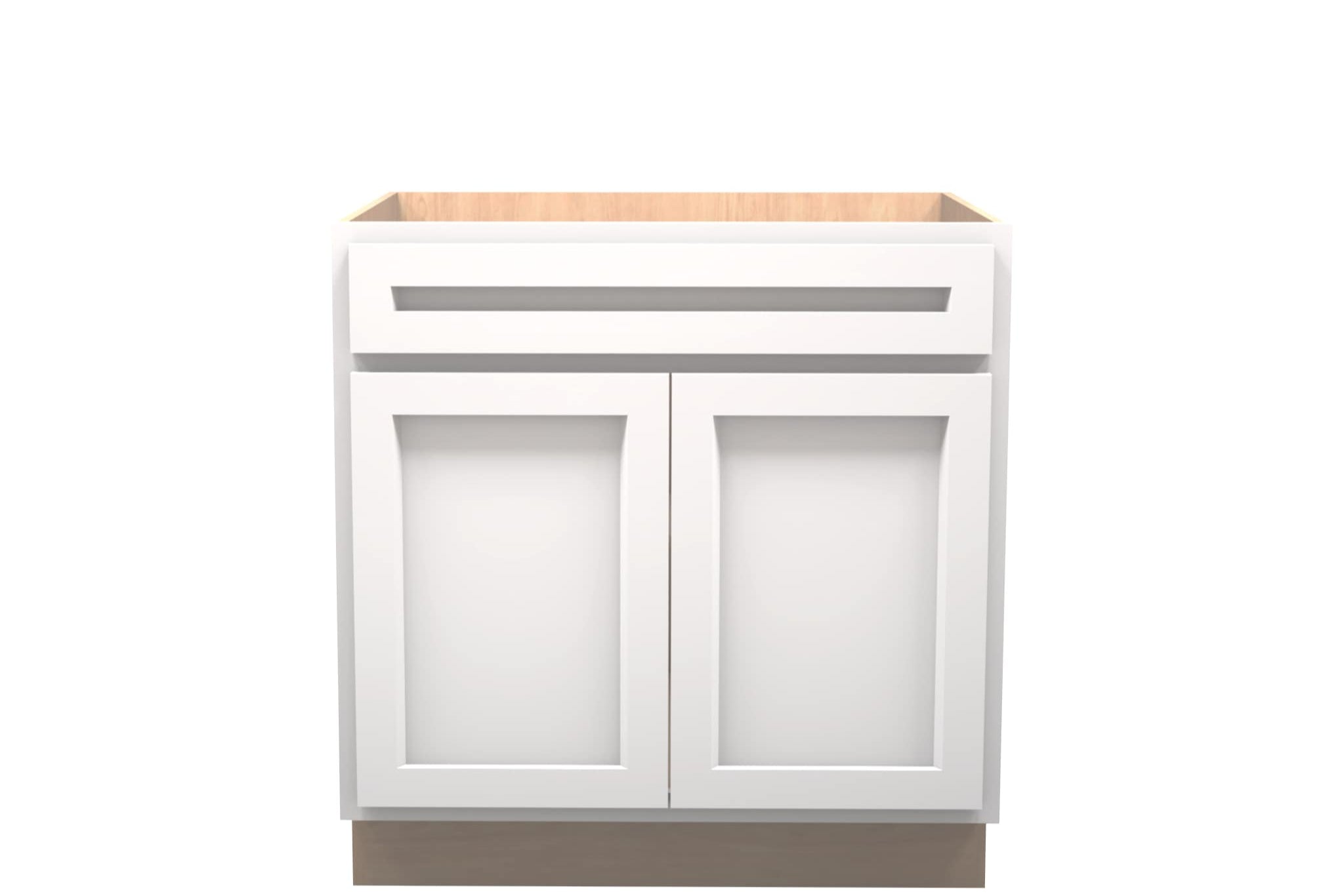 American Made Shaker RTA VSB33 Vanity Sink Base Cabinet-White