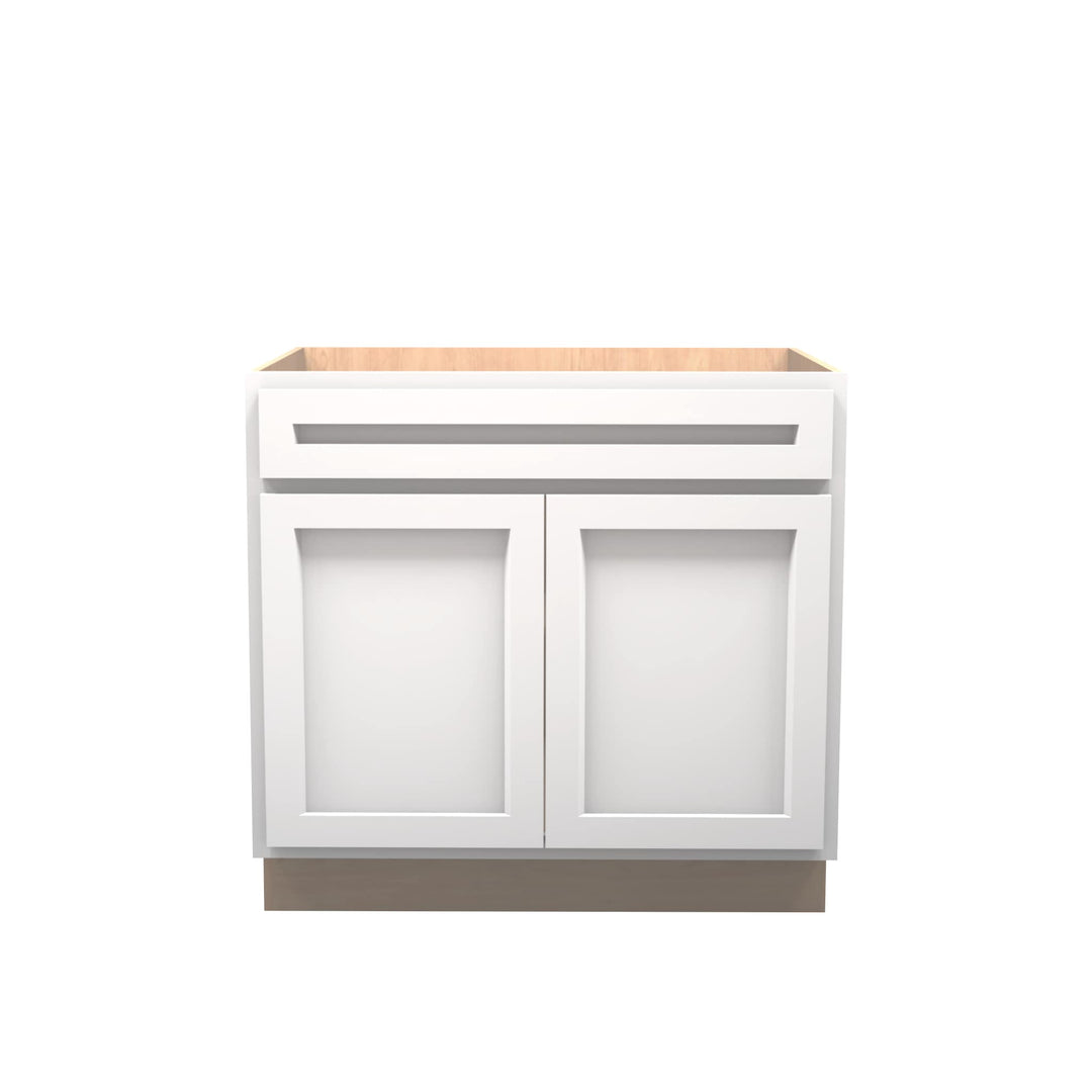 American Made Shaker RTA VSB36 Vanity Sink Base Cabinet-White
