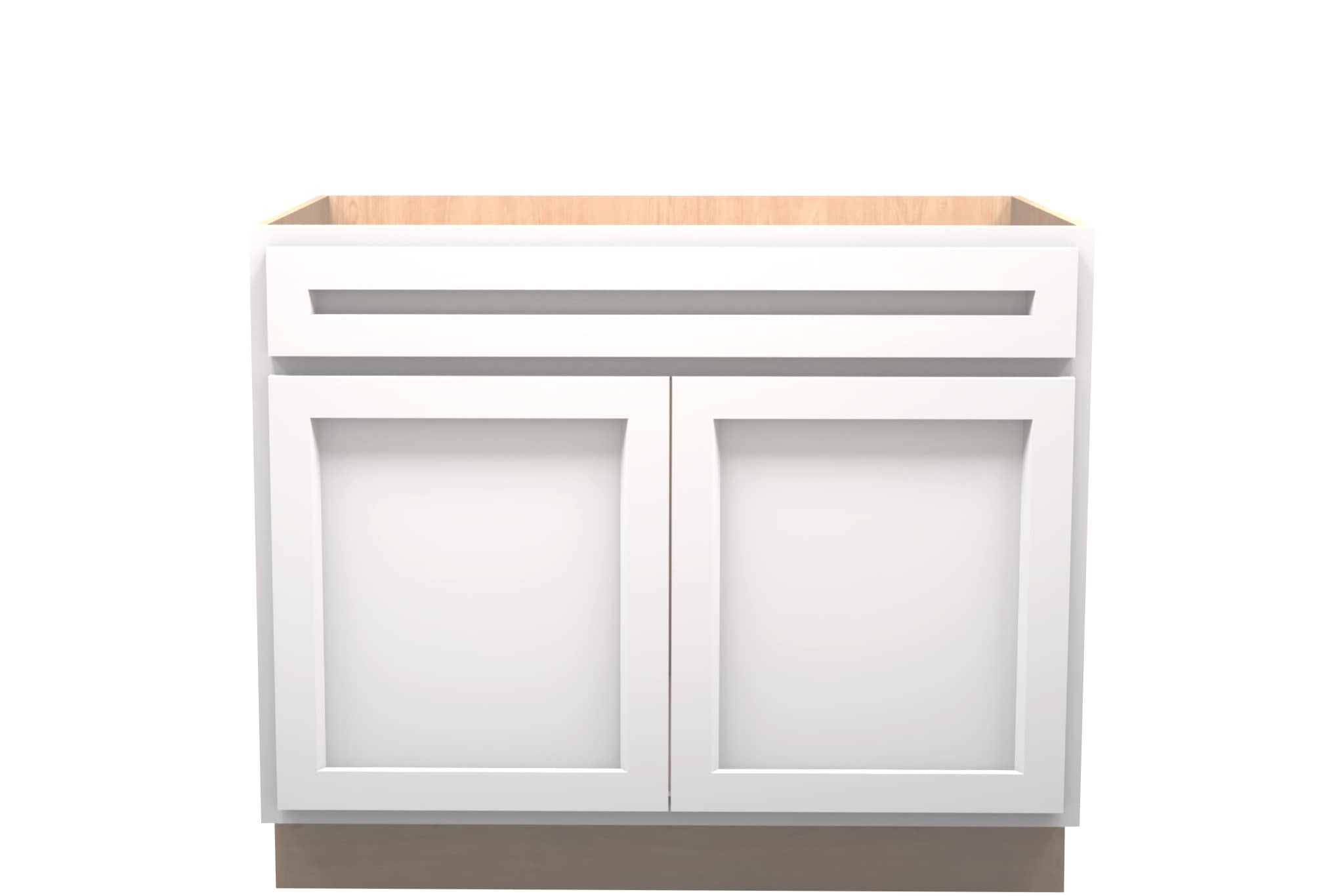 American Made Shaker RTA VSB42 Vanity Sink Base Cabinet-White