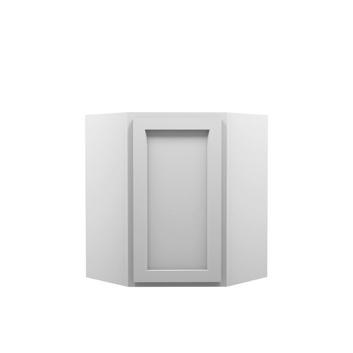 American Made Shaker RTA WDC2430 Wall Diagonal Corner Cabinet-White