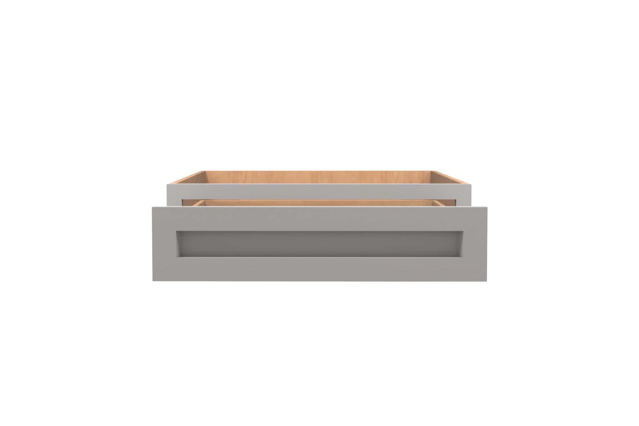 Lite Gray Shaker Desk Drawer Cabinet 30