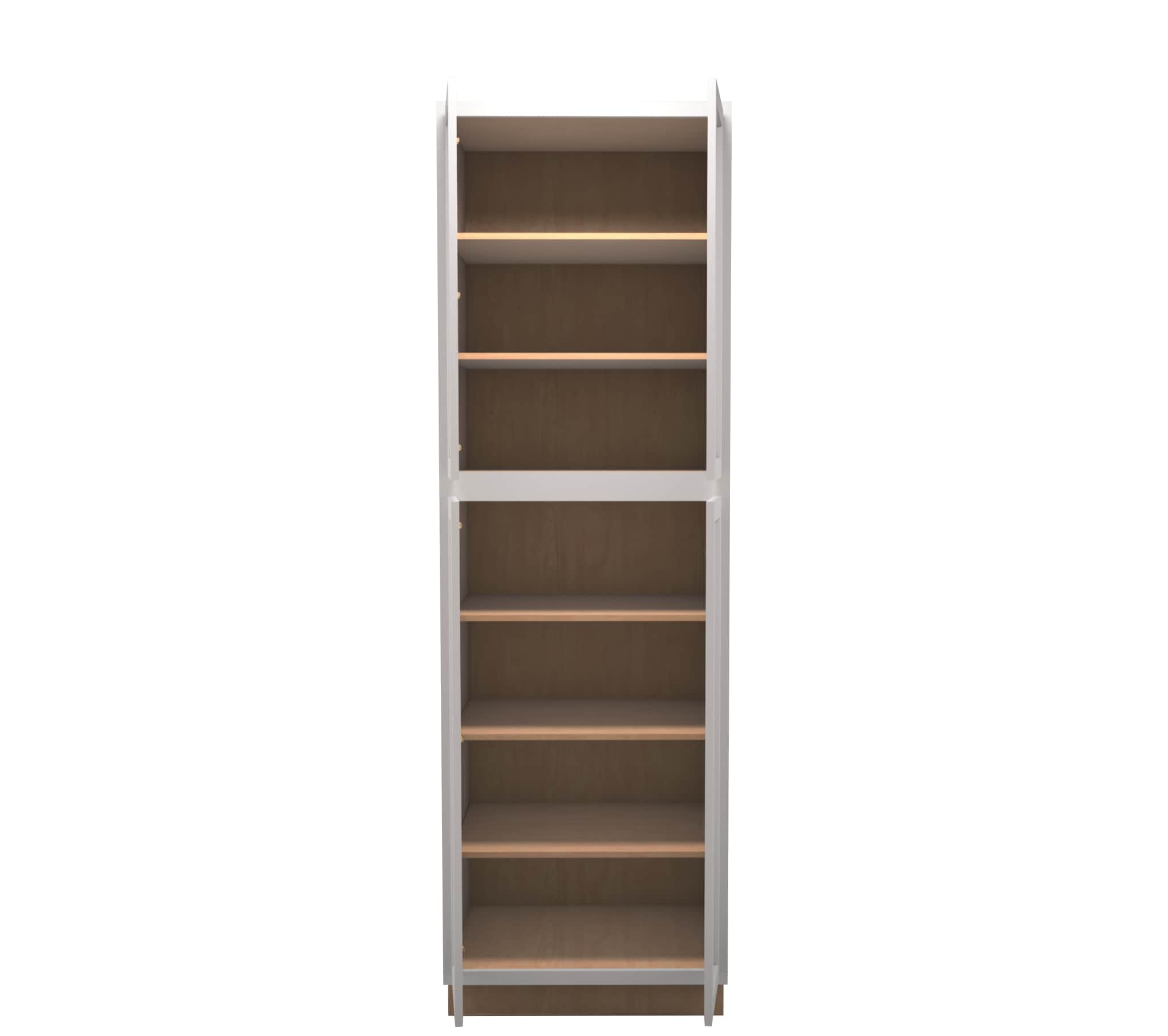 Lite Gray Shaker Pantry Cabinet 30