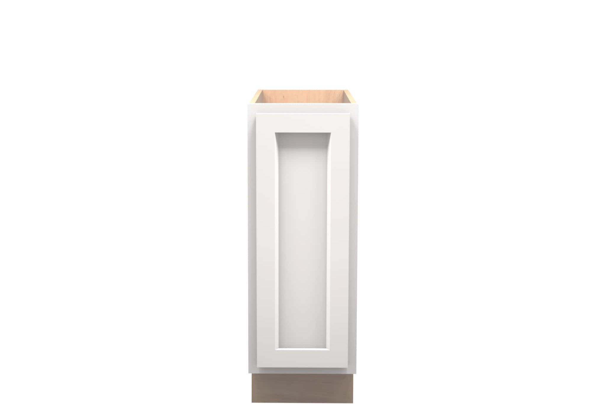 White Shaker Vanity Full Door Base Cabinet 12