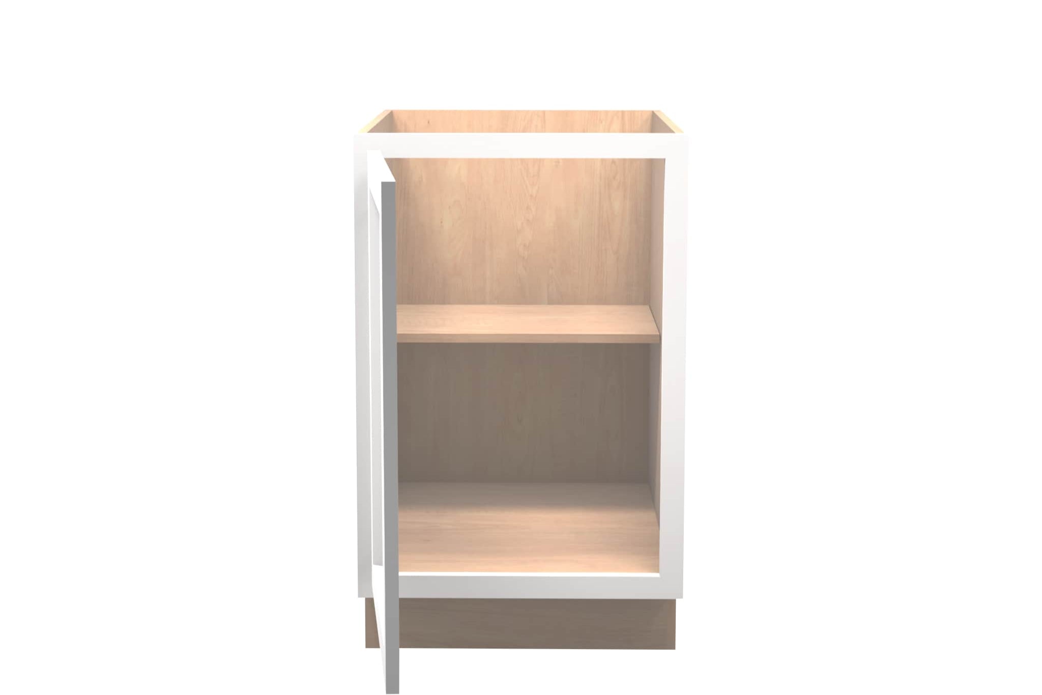 White Shaker Vanity Full Door Base Cabinet 21