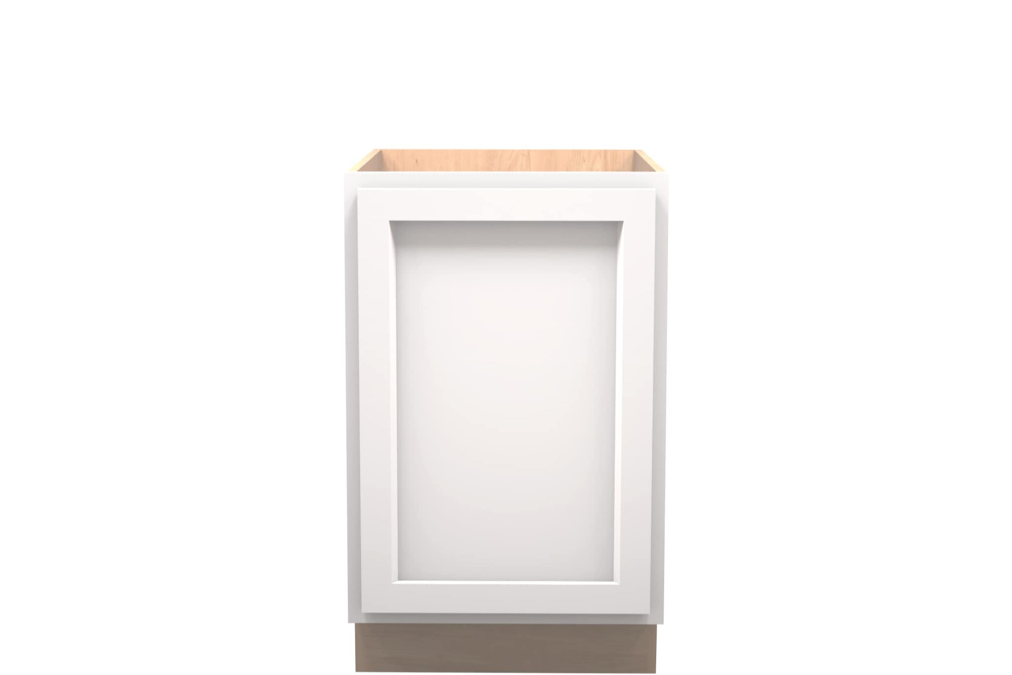 White Shaker Vanity Full Door Base Cabinet 21