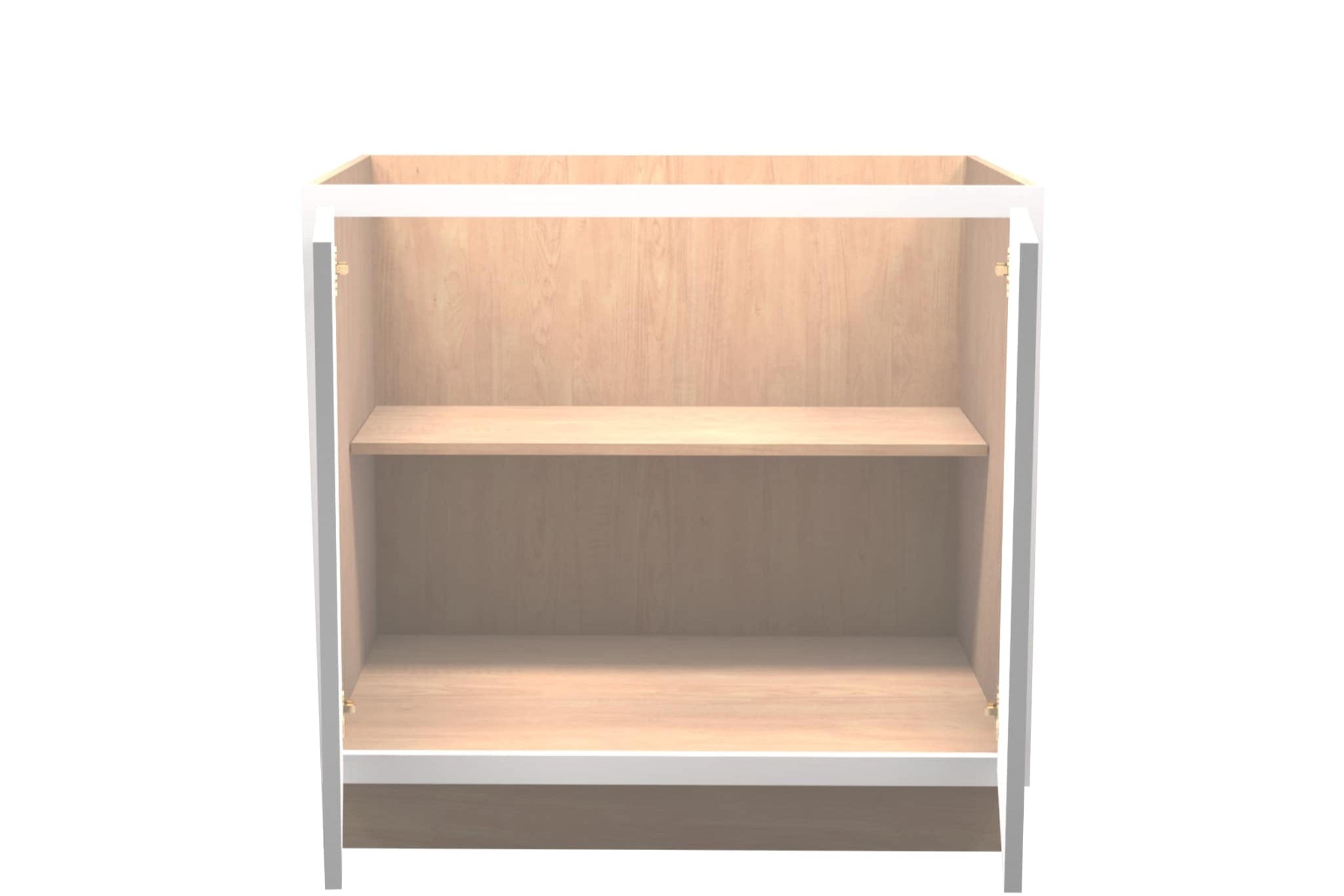 White Shaker Vanity Full Door Base Cabinet 33