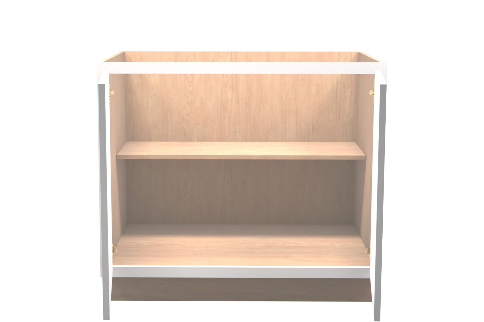 White Shaker Vanity Full Door Base Cabinet 39