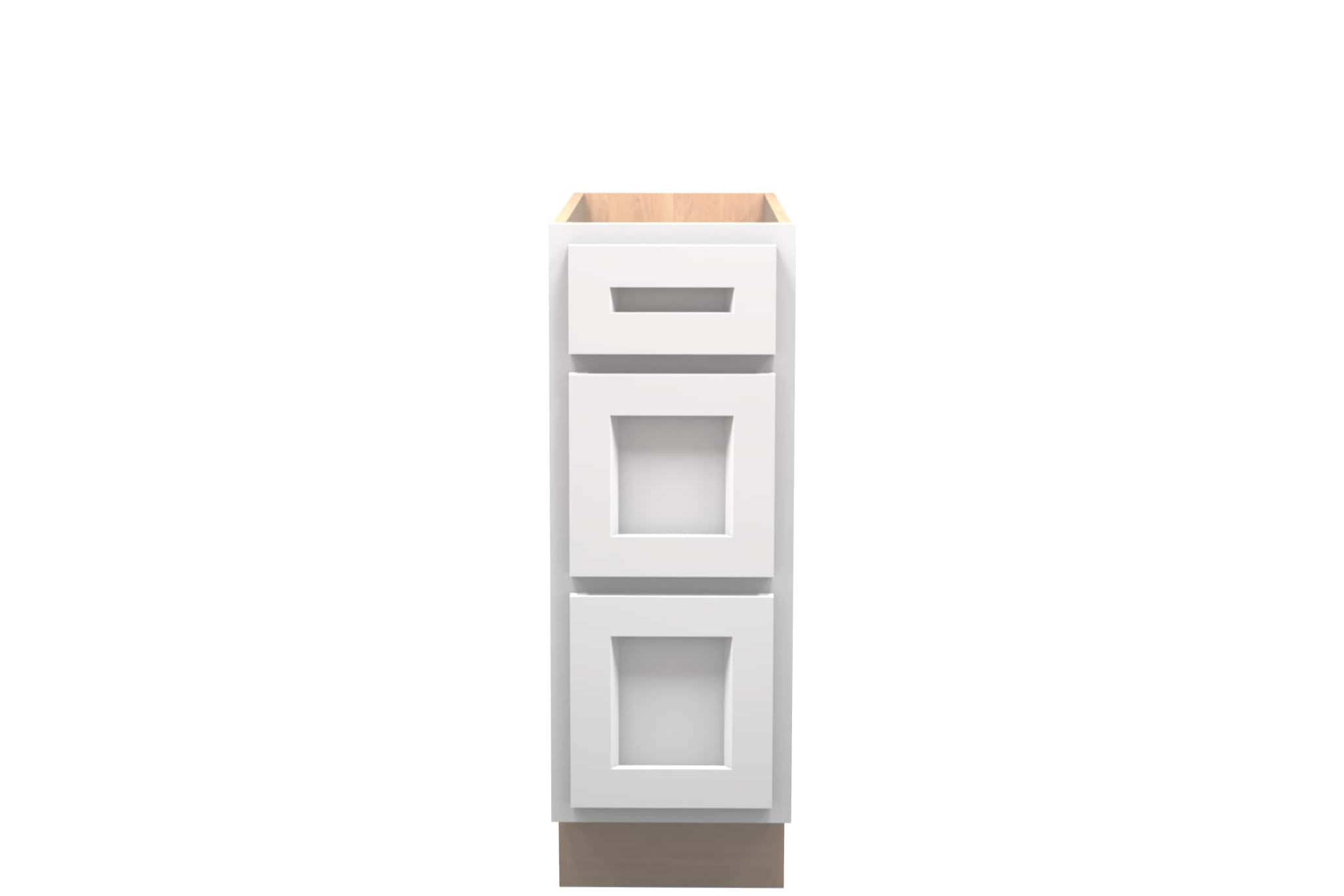American Made Shaker RTA VDB12 Vanity Drawer Base - White - American Made Cabinets