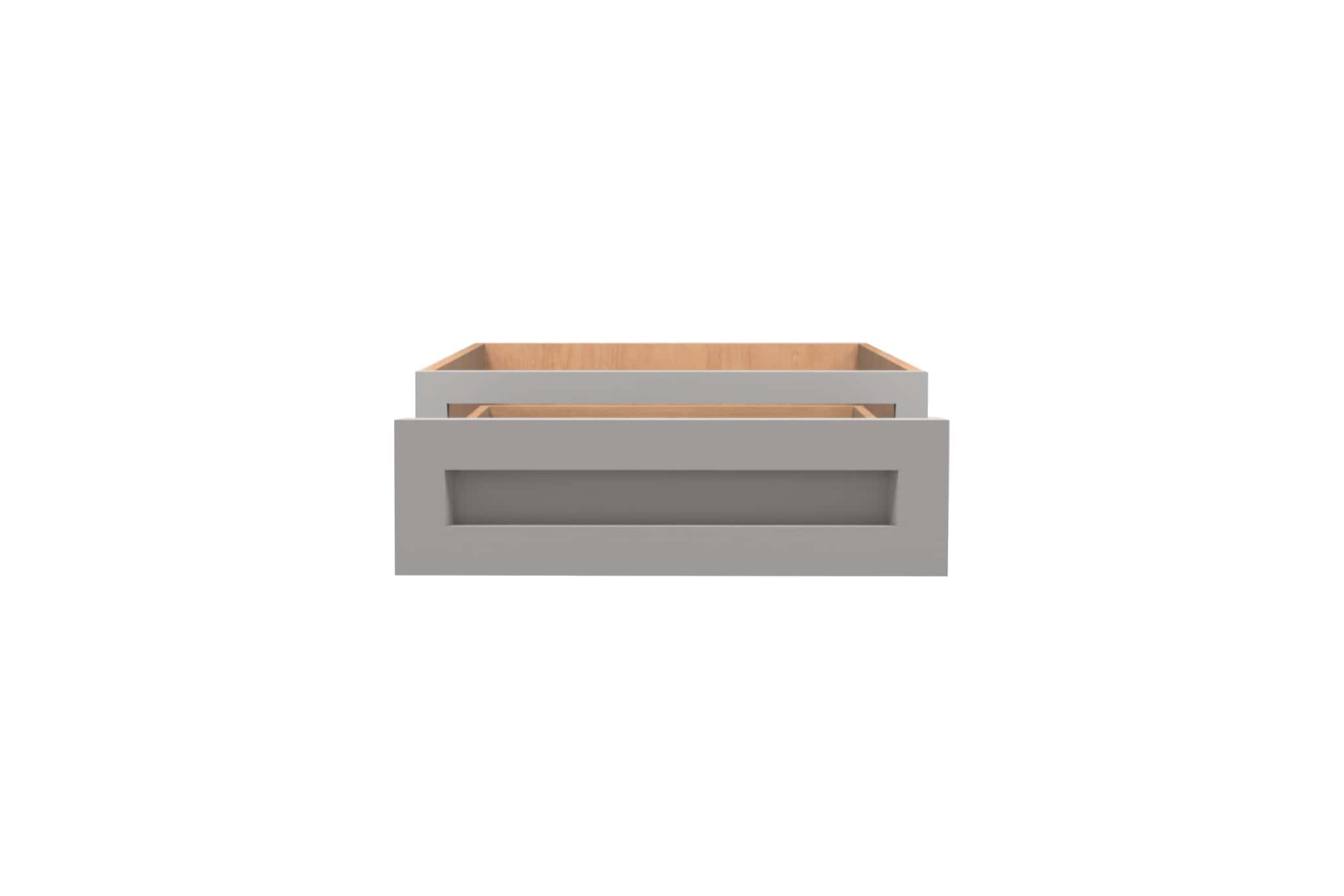 American Made Shaker RTA VDD24 Vanity Desk Drawer Cabinet - Light Gray - American Made Cabinets