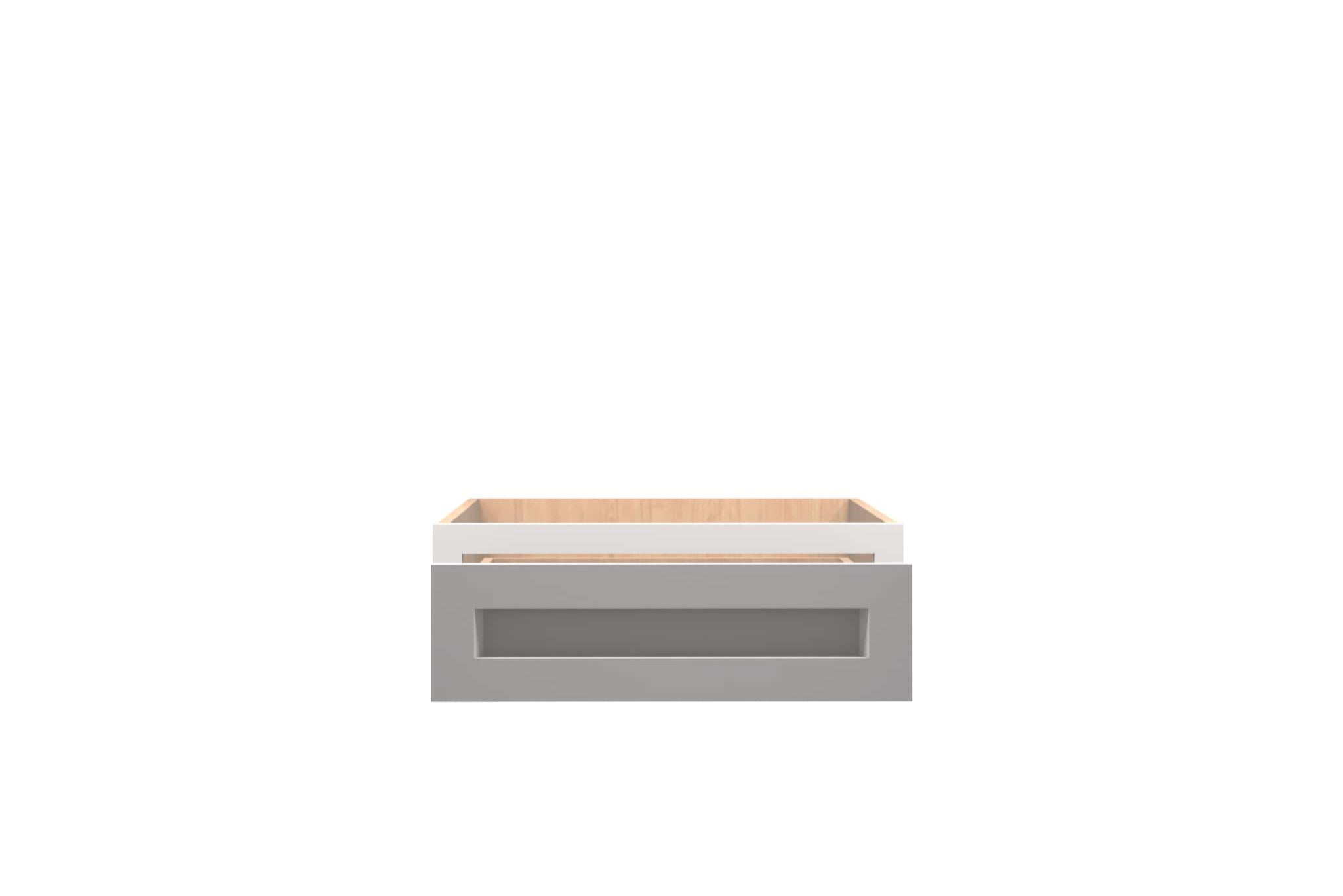 American Made Shaker RTA VDD24 Vanity Desk Drawer Cabinet - White - American Made Cabinets