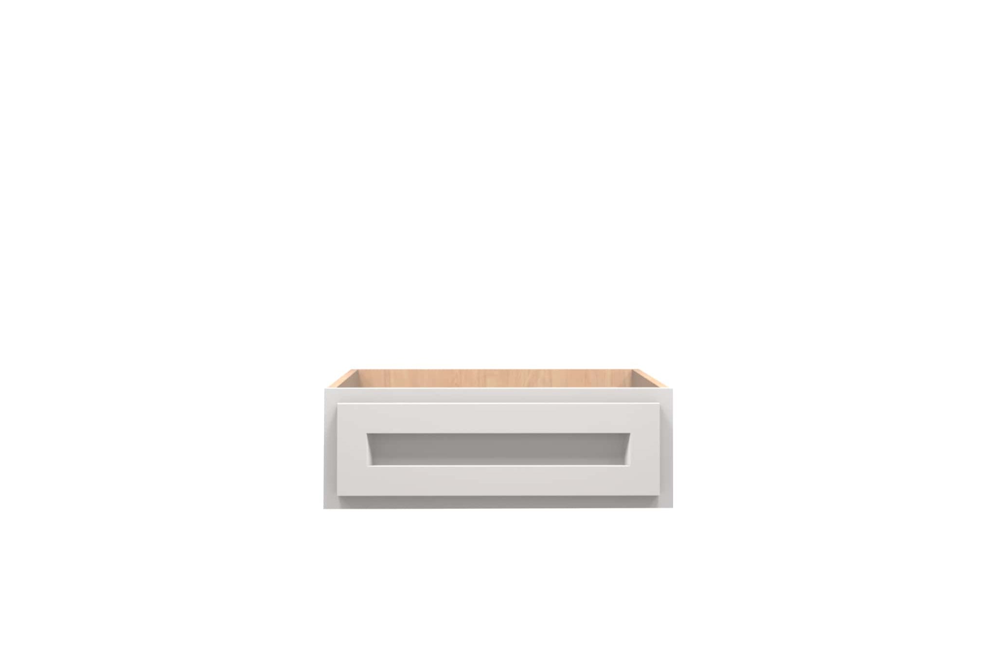 American Made Shaker RTA VDD24 Vanity Desk Drawer Cabinet - White - American Made Cabinets
