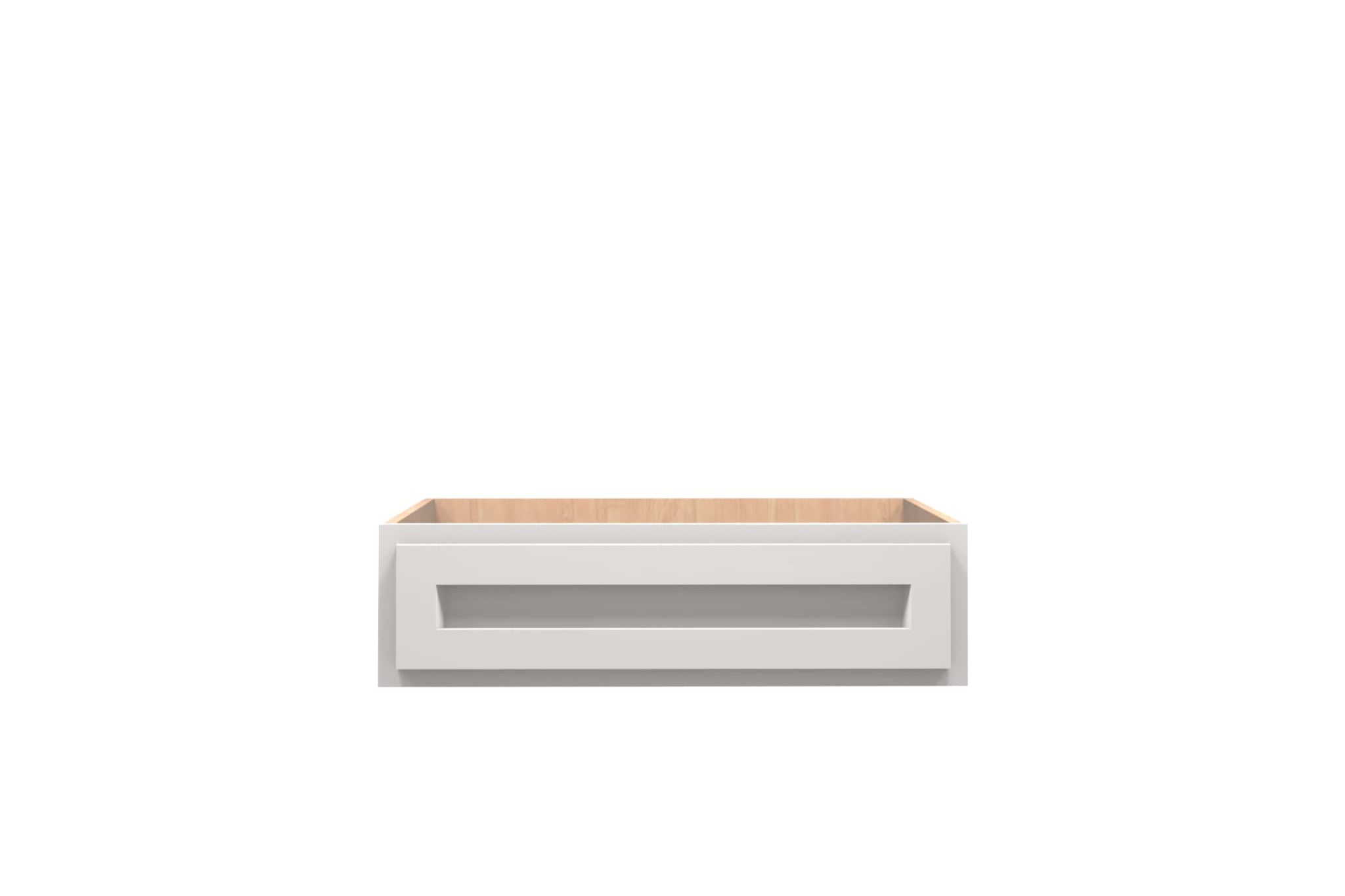 American Made Shaker RTA VDD30 Vanity Desk Drawer Cabinet - White - American Made Cabinets