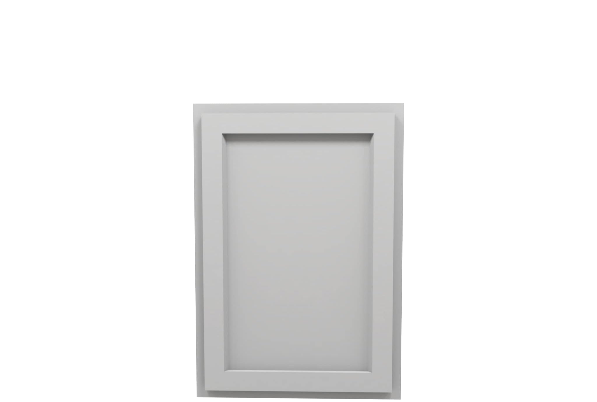 Lite Gray Shaker Wall Cabinet 21