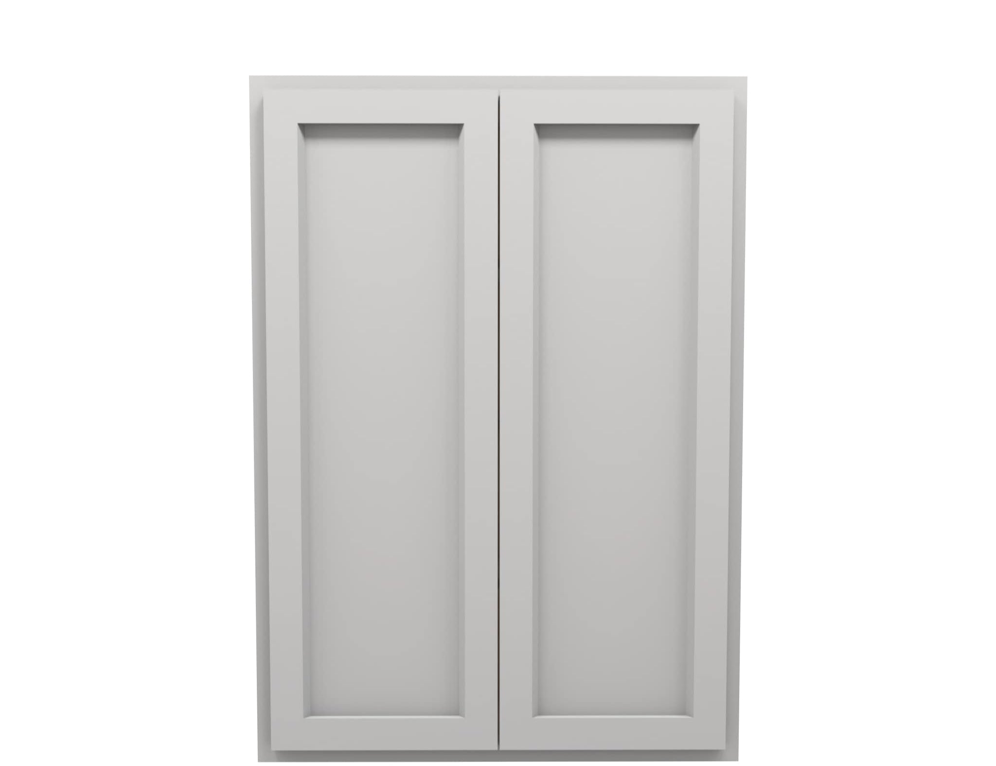 American Made Shaker RTA W3042 Wall Cabinet - Light Gray - American Made Cabinets