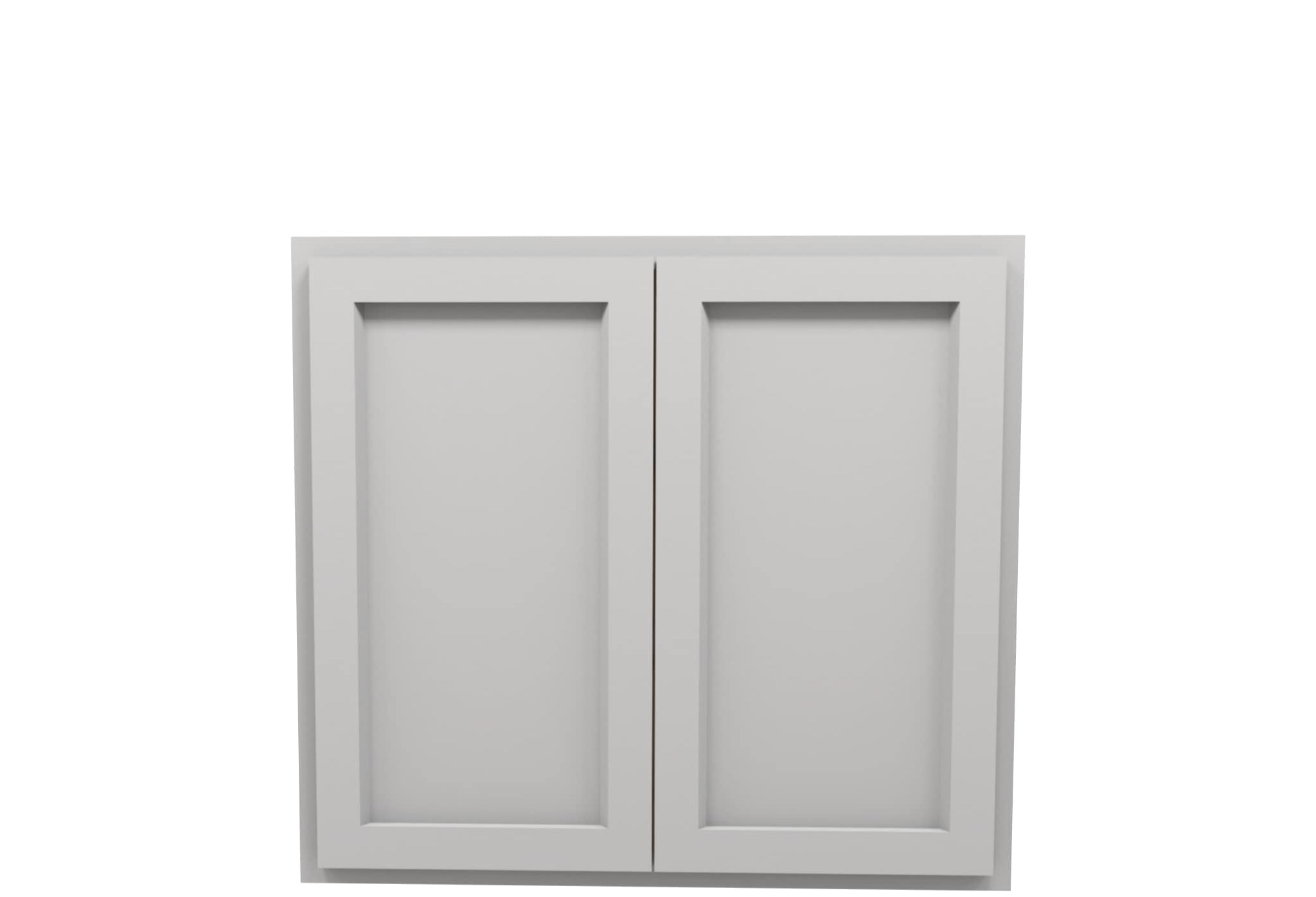 American Made Shaker RTA W3330 Wall Cabinet - Light Gray - American Made Cabinets