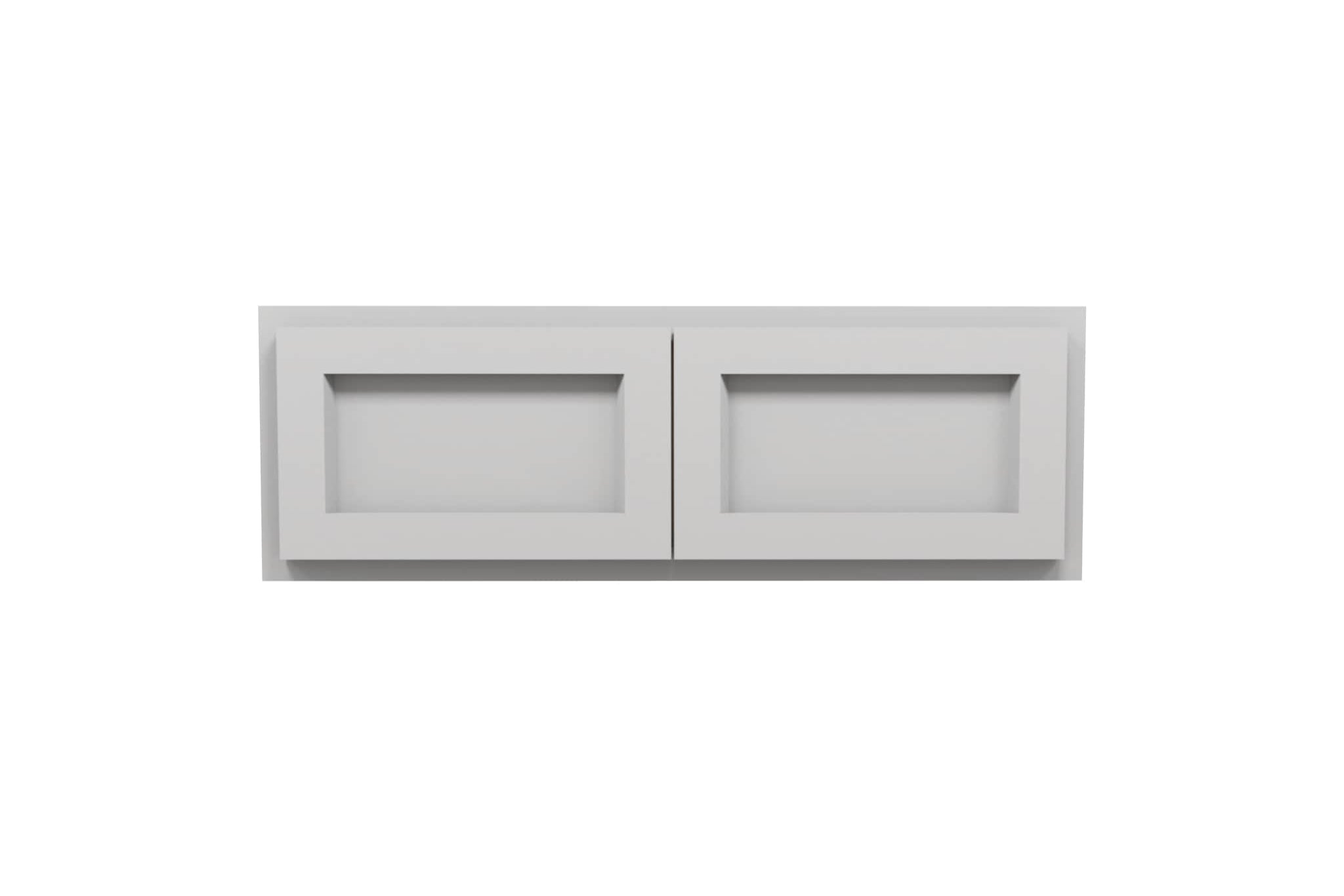 American Made Shaker RTA W3612 Wall Cabinet - Light Gray - American Made Cabinets