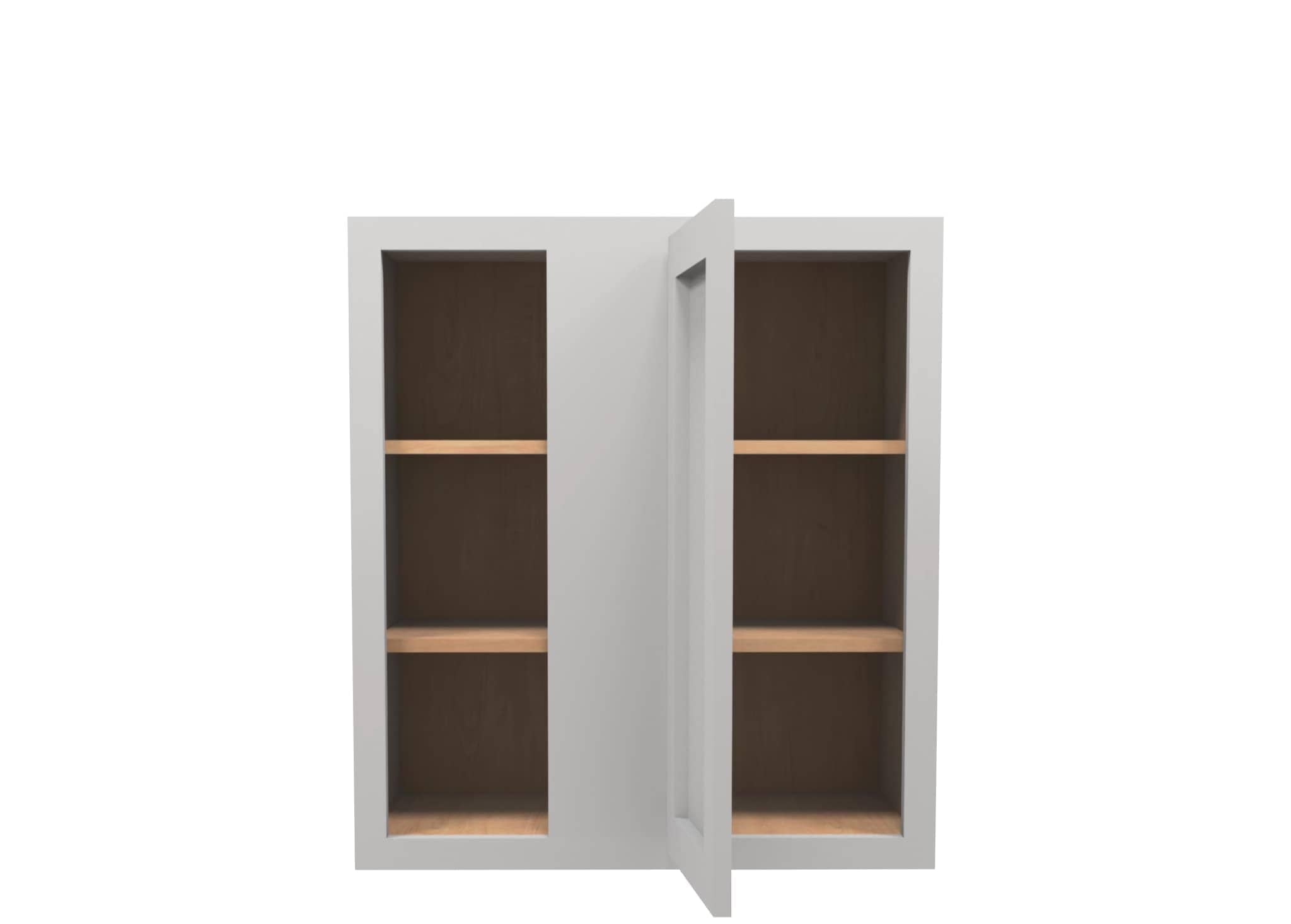 Lite Gray Shaker Wall Blind Corner Cabinet 27