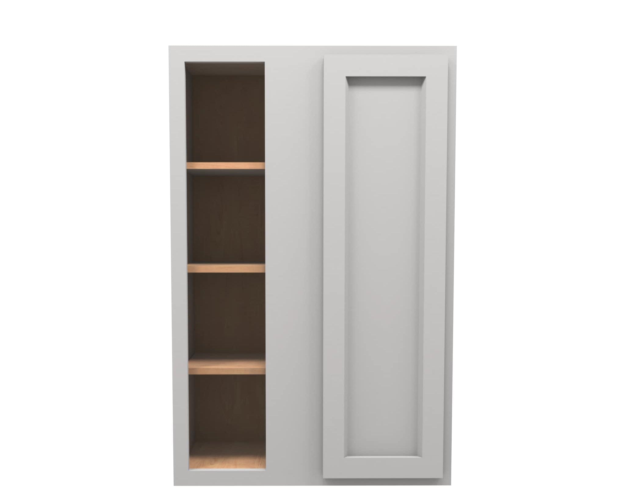 Lite Gray Shaker Wall Blind Corner Cabinet 27