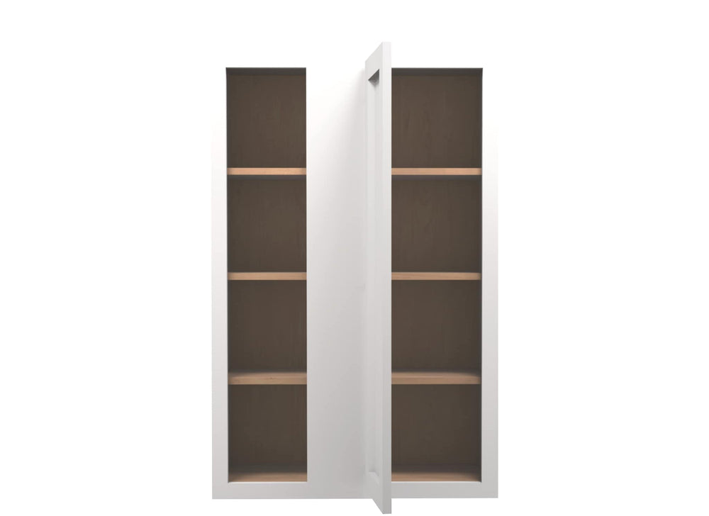 American Made Shaker RTA WBC2742 Wall Blind Corner Cabinet - White - American Made Cabinets